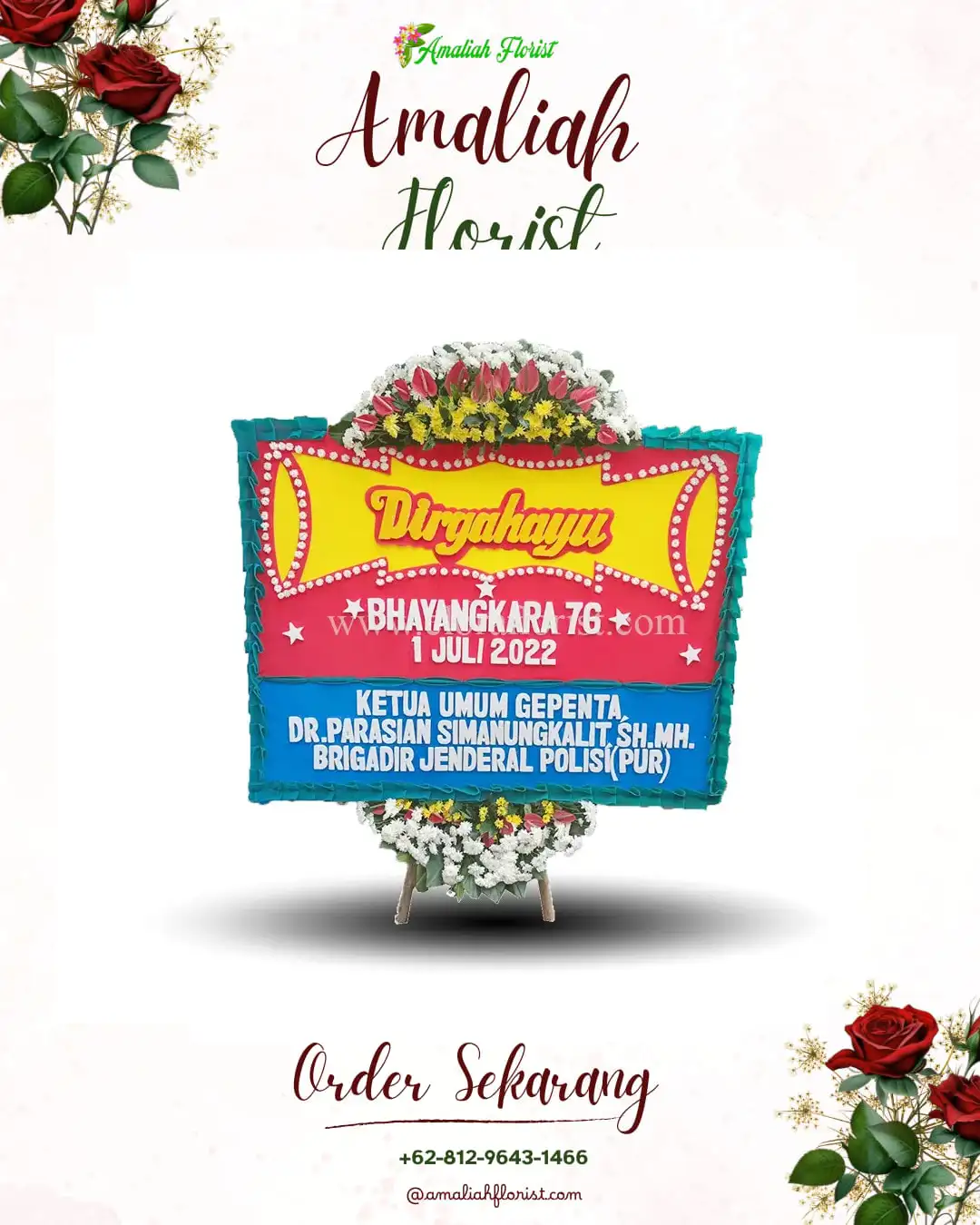 Papan Bunga HUT Ulang Tahun Berangbang